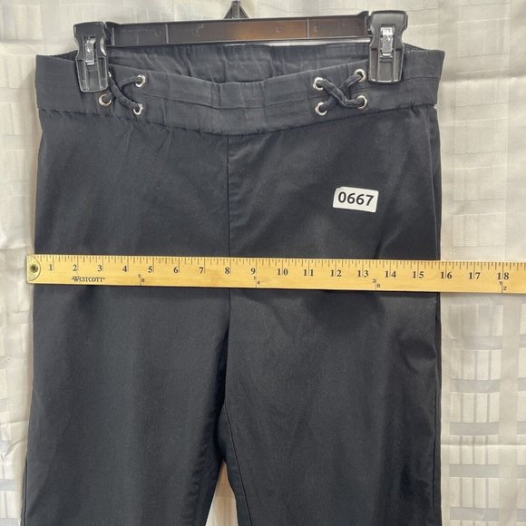 RAFAELLA Women Comfort Stretch Capri Pants Color Black Size 10 - Picture 4 of 10